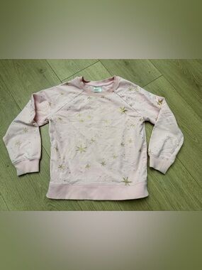 Kids Hanna Andersson Pink Star Print Sweatshirt size 120cm or 6-7yo